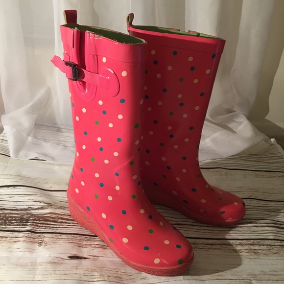 Capelli of New York Shoes - 💗 Pink Polka Dot Rain Boots by Capelli New York